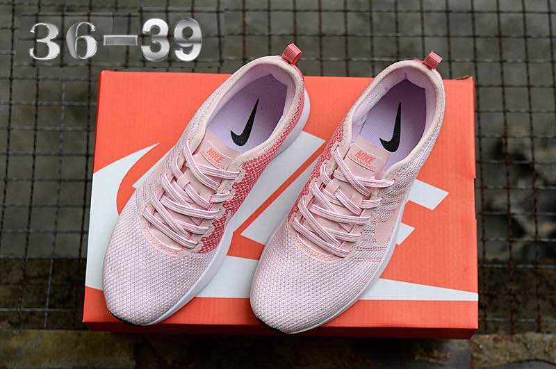 Women Nike Dualtone Racer Pink White Shoes